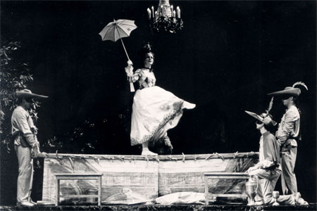 Barbara Kilduff as Zerbinetta in Basel's production of ARIADNE AUF NAXOS